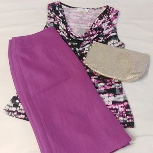 Jones Studio Pink lined pencil skirt - size 4